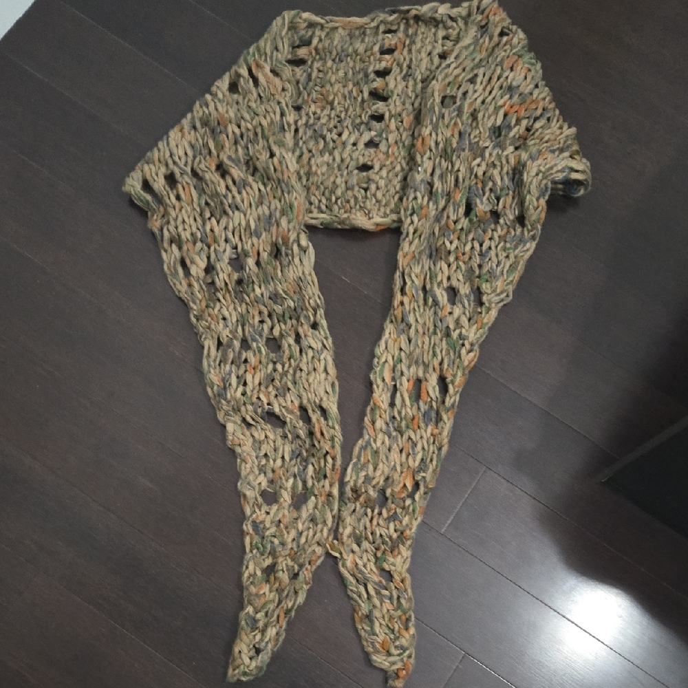 Chunky Knit Open Weave Sweater